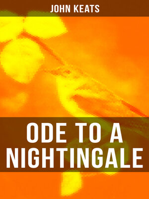 cover image of ODE TO a NIGHTINGALE